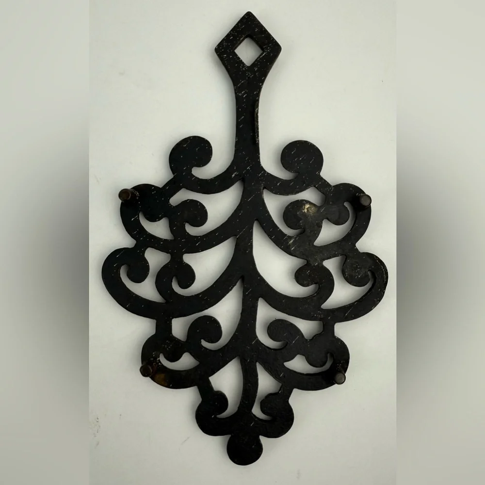 Vintage‎ Black Cast Iron Trivets Wall Decor Set of 3